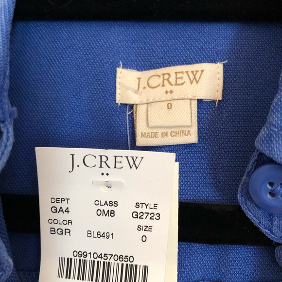 NWT JCrew Factory Drapey Oxford Shirt Dress, XS - Picture 3 of 5